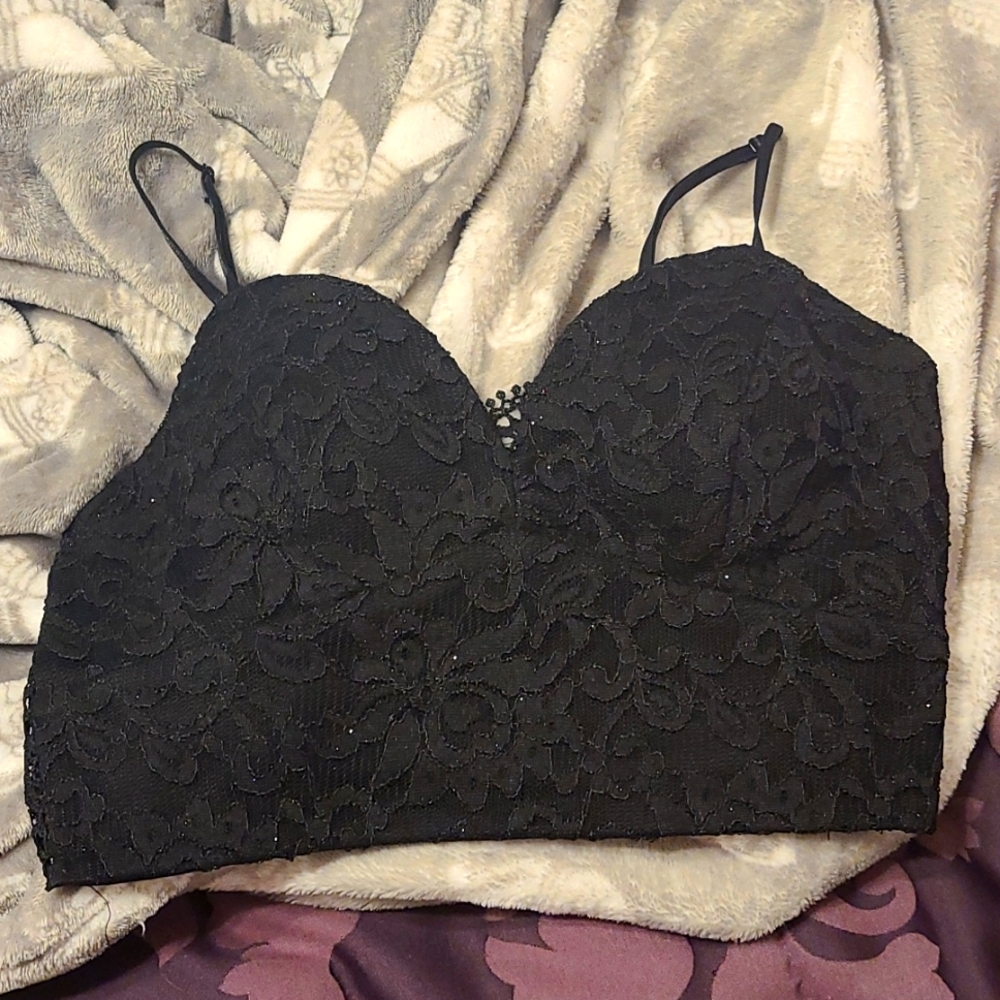 Lace crop top
